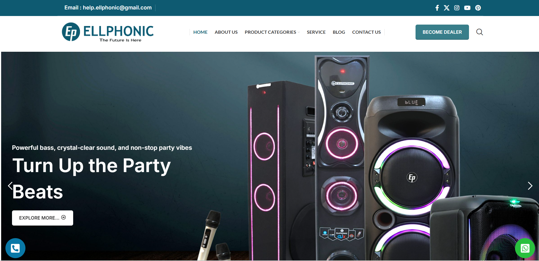 Ellphonic electronics storefront