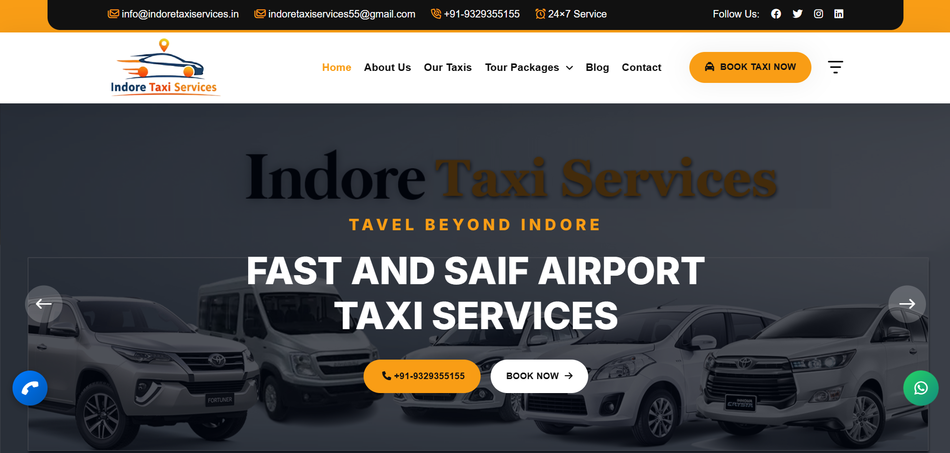 Airport taxi service booking site